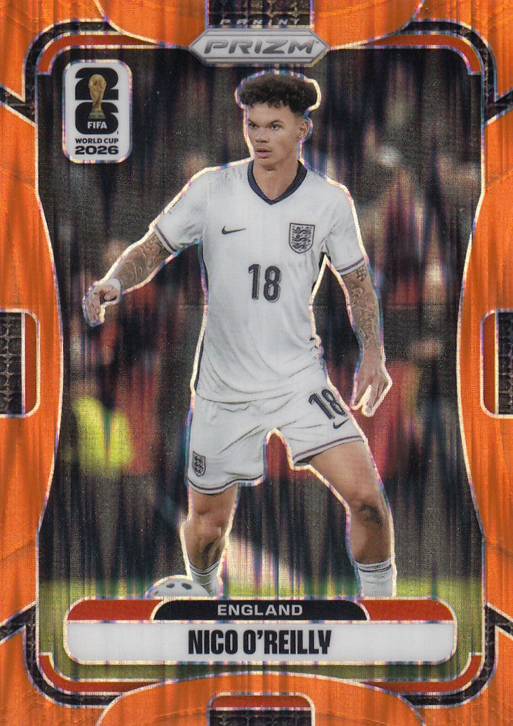 110. NICO O`REILLY - ENGLAND - ORANGE FLASH PRIZM #315