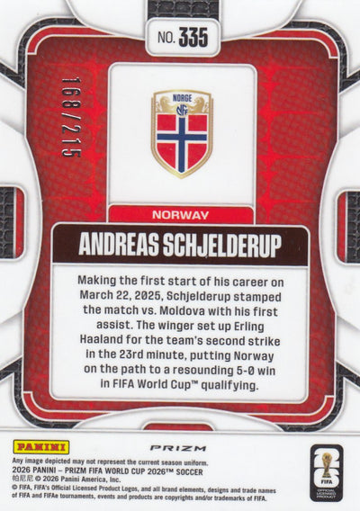 335. ANDREAS SCHJELDERUP - NORWAY - ORANGE PANDORA PRIZM #215