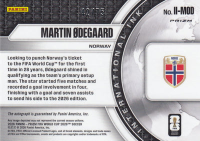 II-MOD. MARTIN ØDEGAARD - NORWAY -  INTERNATIONAL INK -  SILVER #75