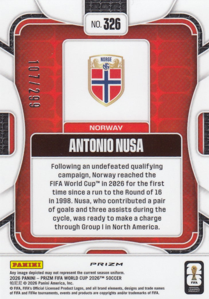 326. ANTONIO NUSA - NORWAY - ORANGE DISCO #299