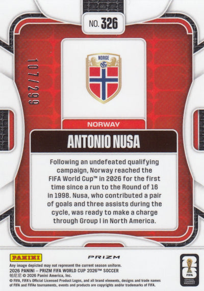 326. ANTONIO NUSA - NORWAY - ORANGE DISCO #299