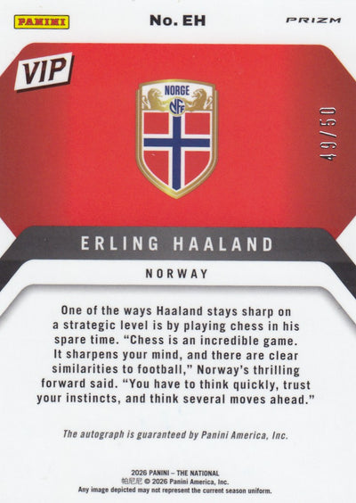 NO.EH. ERLING HAALAND - NORWAY - THE NATIONAL - VIP GOLD #50