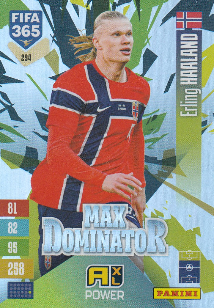 294. ERLING HAALAND - NORWAY - MAX DOMINATOR
