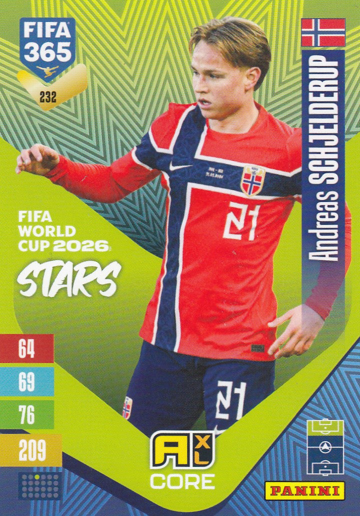 232. ANDREAS SCHJELDERUP - NORWAY - FIFA WORLD CUP 2026 STARS