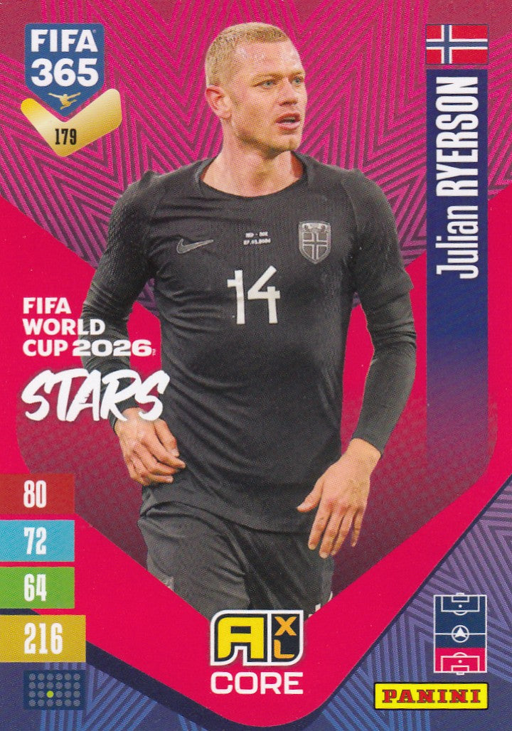 179. JULIAN RYERSON - NORWAY - FIFA WORLD CUP 2026 STARS