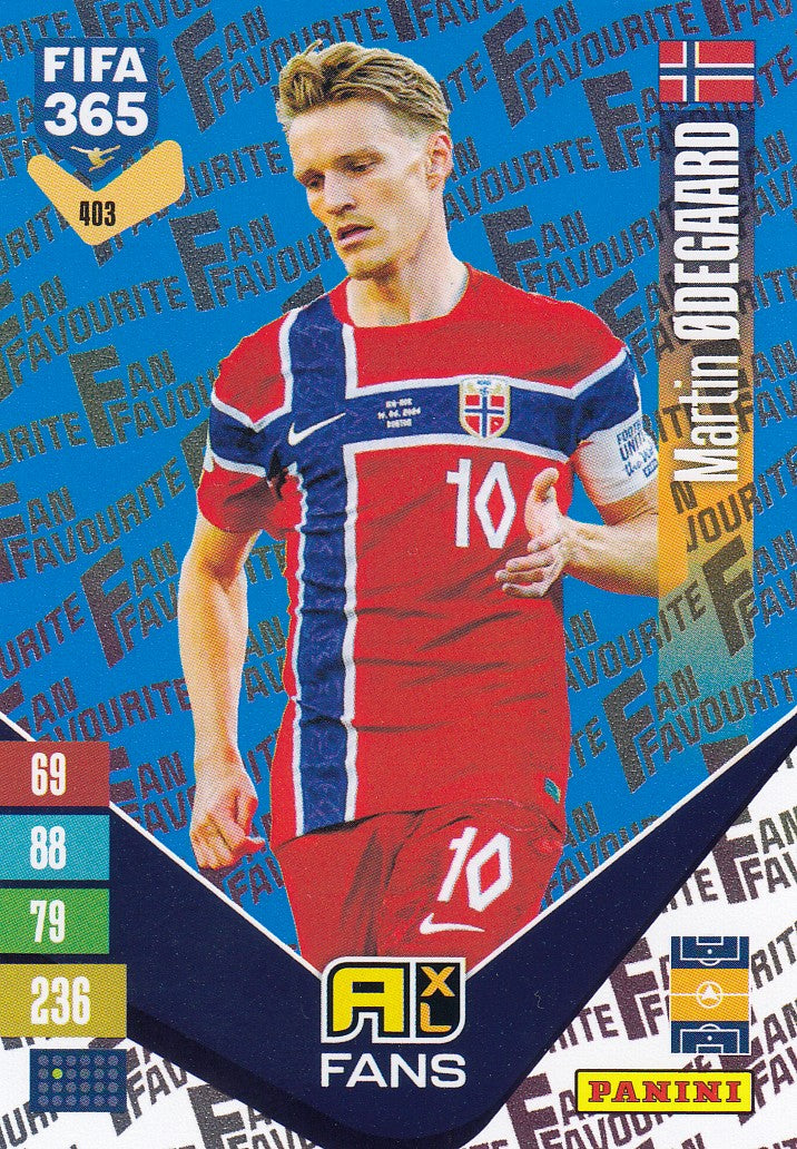 403. MARTIN ØDEGAARD - NORWAY - FAN`S FAVORITE - BLUE PARALLEL