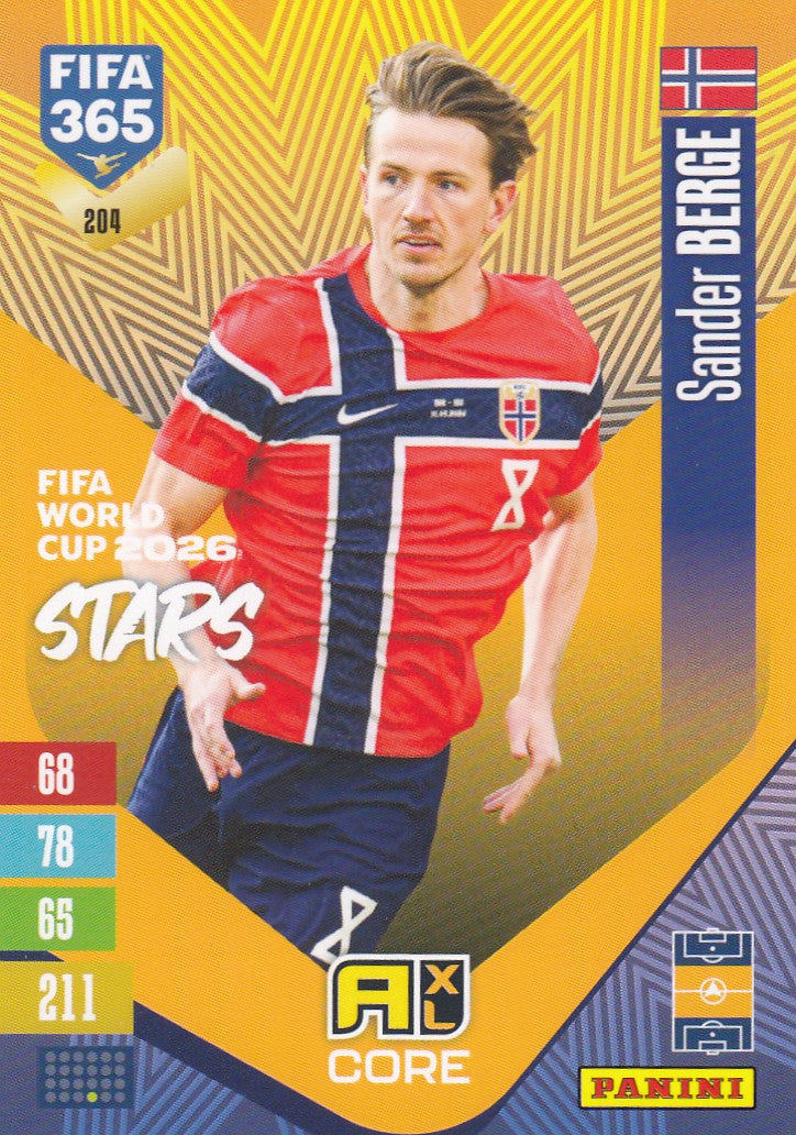 204. SANDER BERGE - NORWAY - FIFA WORLD CUP 2026 STARS