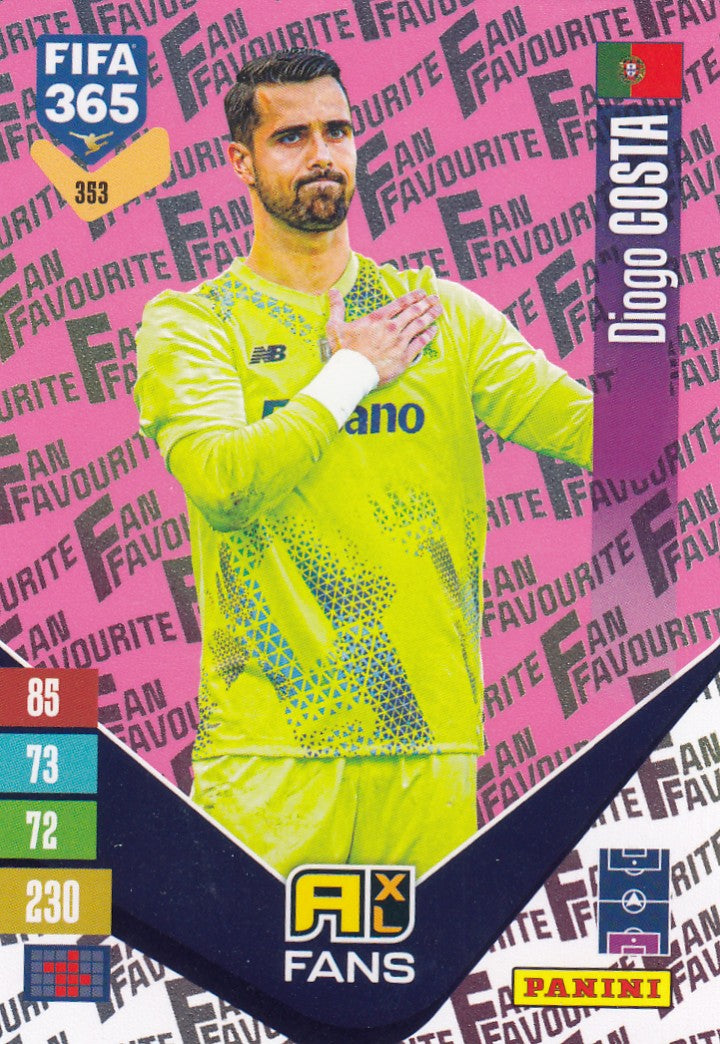 393. DIEGO COSTA - PORTUGAL - FAN`S FAVORITE - PINK PARALLEL