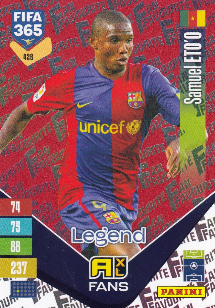 426. SAMUEL ET0`0 - FC BARCELONA - FAN`S FAVOURITE - RED PARALLEL