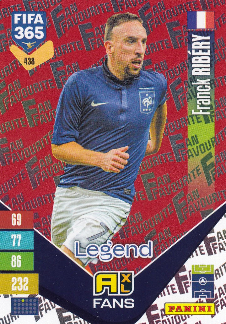 438. FRANK RIBERY - FRANCE - LEGEND - FAN`S FAVORITE - RED PARALLEL