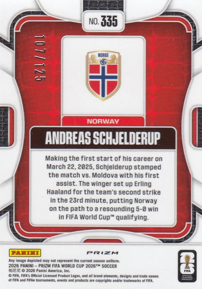 335. ANDREAS SCHJELDERUP - NORWAY - ORANGE WAVE PRIZM #125