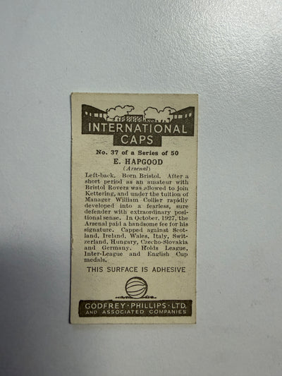 1936 - E. HAPGOOD - ARSENAL - VINTAGEKORT