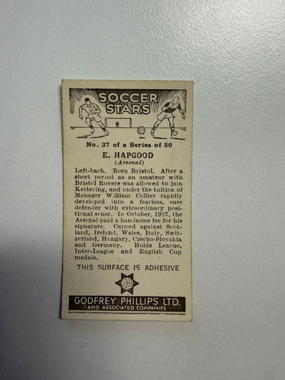 1936 - E. HAPGOOD - ARSENAL - VINTAGEKORT