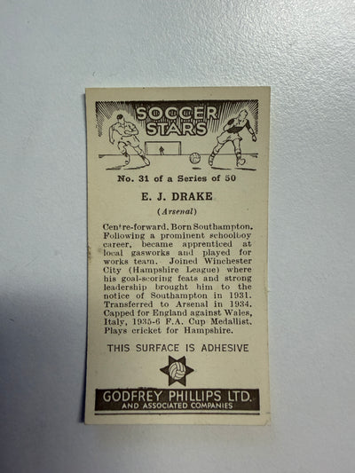 1936 - E. J. DRAKE - ARSENAL - VINTAGEKORT