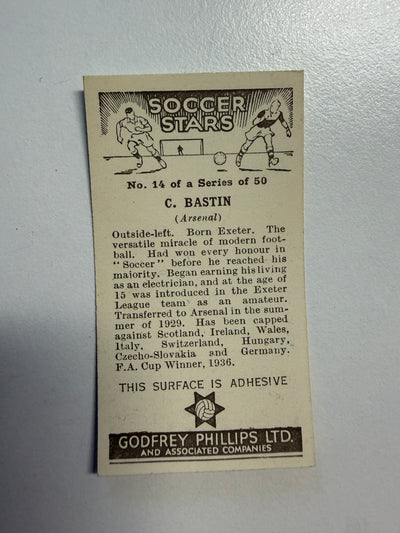 1936 - C. BASTIN - ARSENAL - VINTAGEKORT