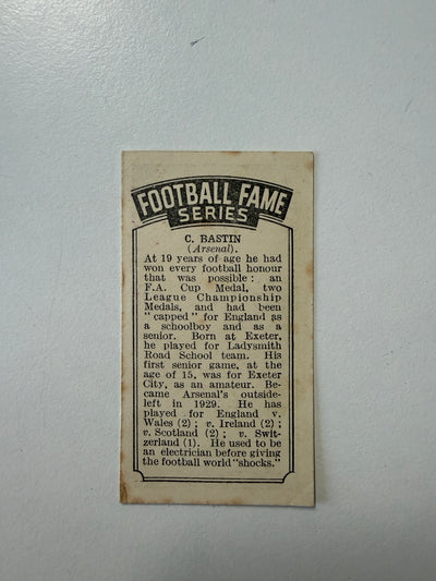 1936 - C. BASTIN - ARSENAL - VINTAGEKORT