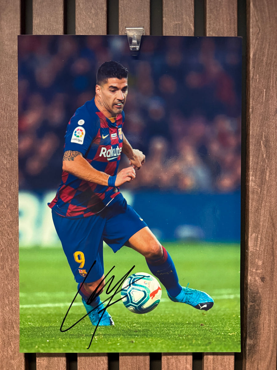 LUIS SUAREZ - SIGNERT BILDE MED EKTEHETSBEVIS/COA