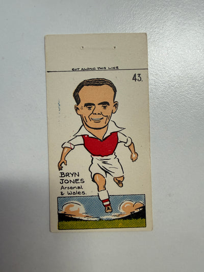 1953 - BRYN JONES - ARSENAL - VINTAGEKORT