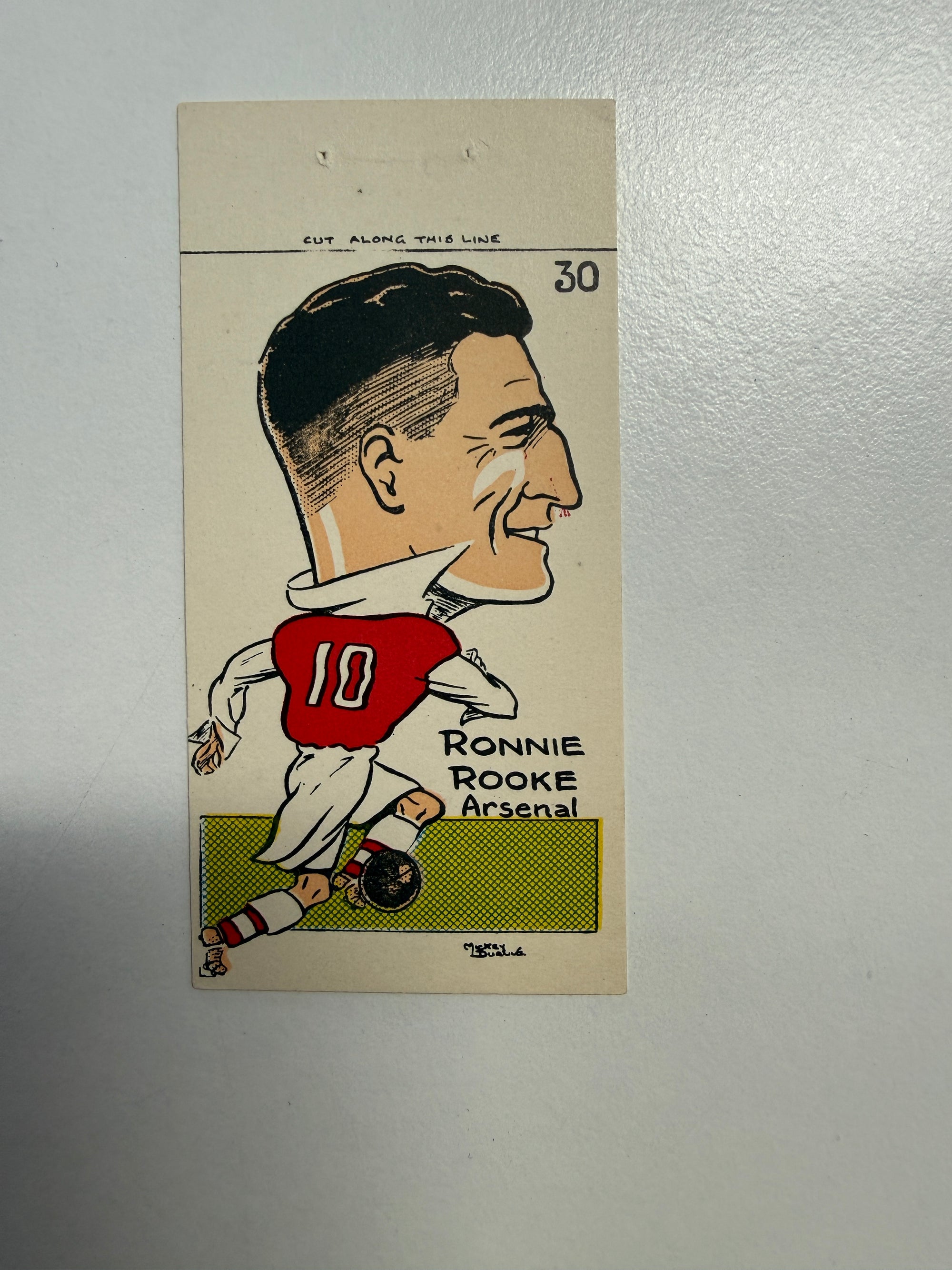 1953 - RONNIE ROOKE - ARSENAL - VINTAGEKORT