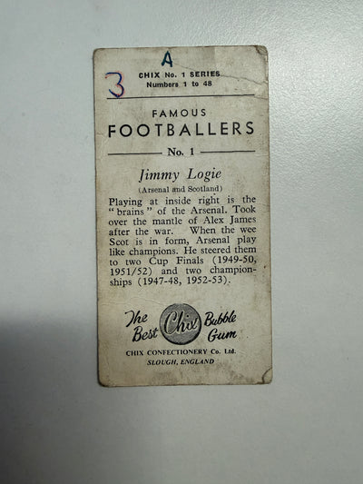 1953 - JIMMY LOGIE - ARSENAL - VINTAGEKORT