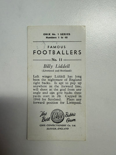 1953 - BILLY LIDDELL - LIVERPOOL - VINTAGEKORT