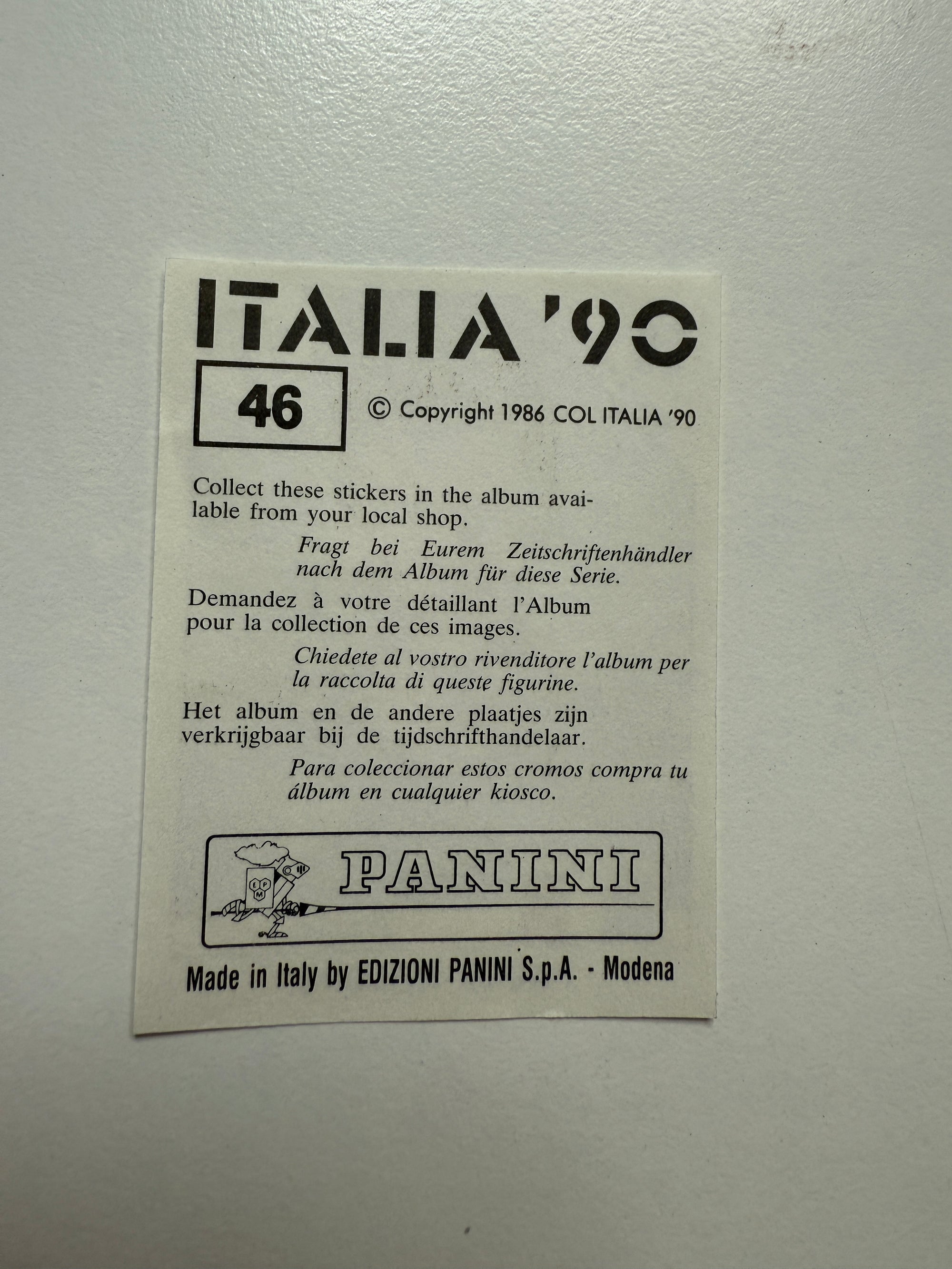 046. PAOLO MALDINI - ITALIA