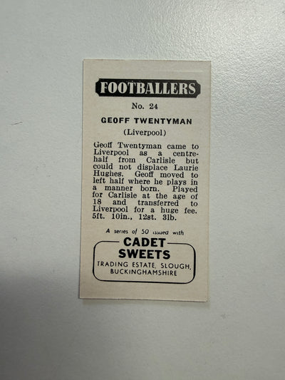 1956 - GEOFF TWENTYMAN - LIVERPOOL - VINTAGEKORT