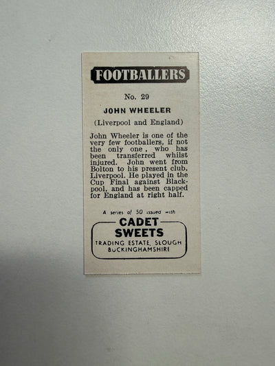 1956 - JOHN WHEELER - LIVERPOOL - VINTAGEKORT