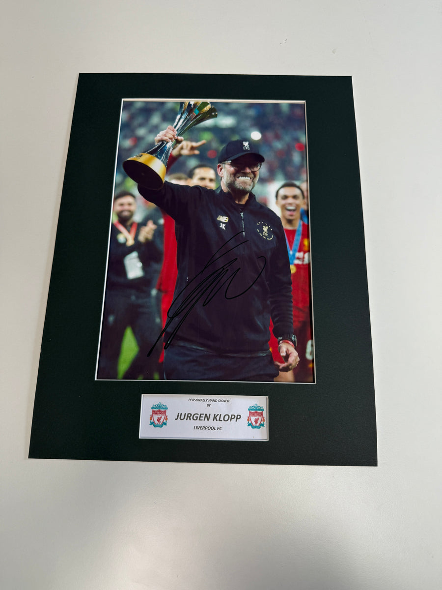 JURGEN KLOPP - SIGNERT BILDE MED EKTEHETSBEVIS/COA