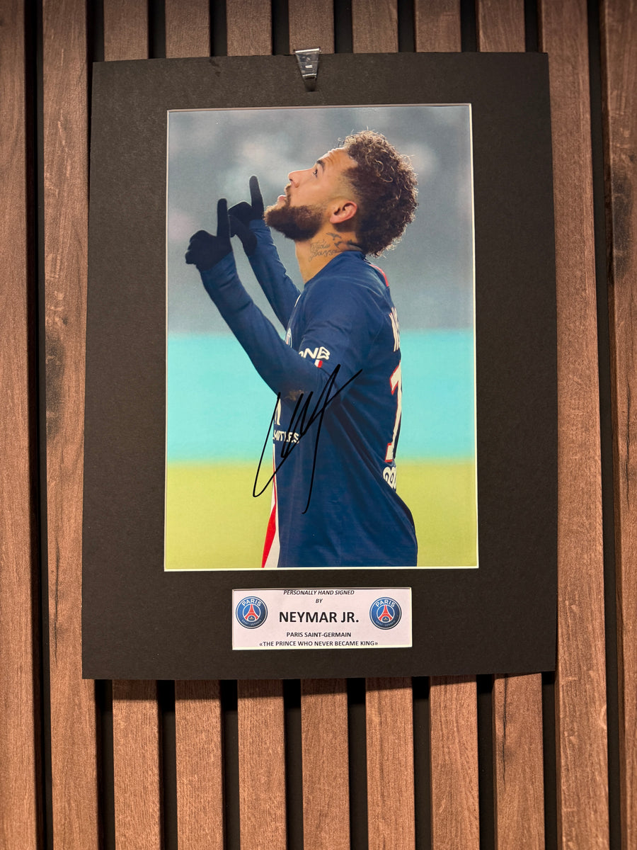 NEYMAR JR. - SIGNERT BILDE MED EKTEHETSBEVIS/COA