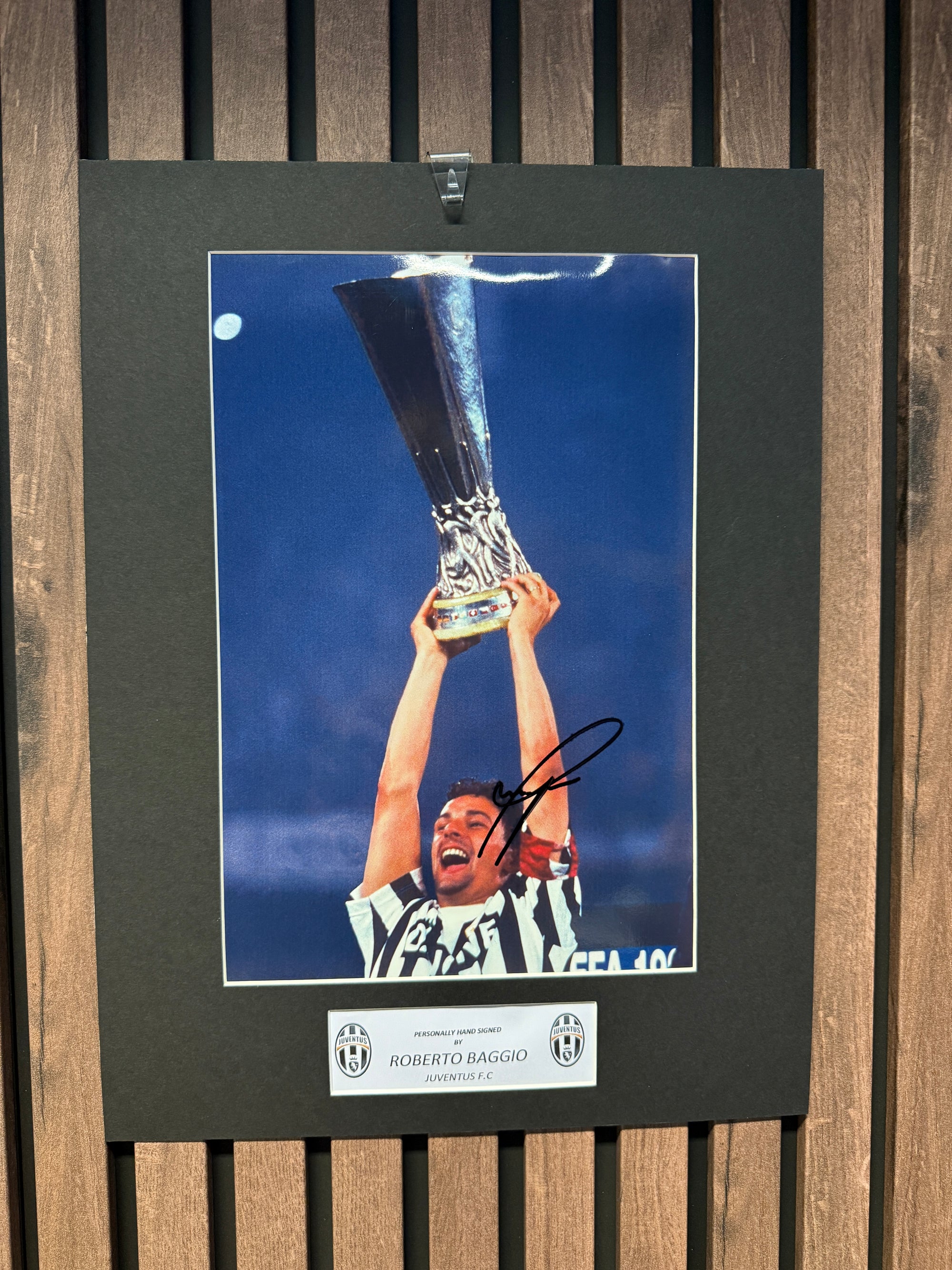 ROBERTO BAGGIO - SIGNERT BILDE MED EKTEHETSBEVIS/COA