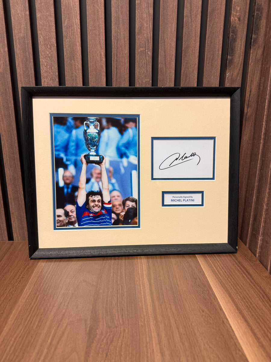 MICHEL PLATINI - SIGNERT BILDE MED EKTEHETSBEVIS/COA