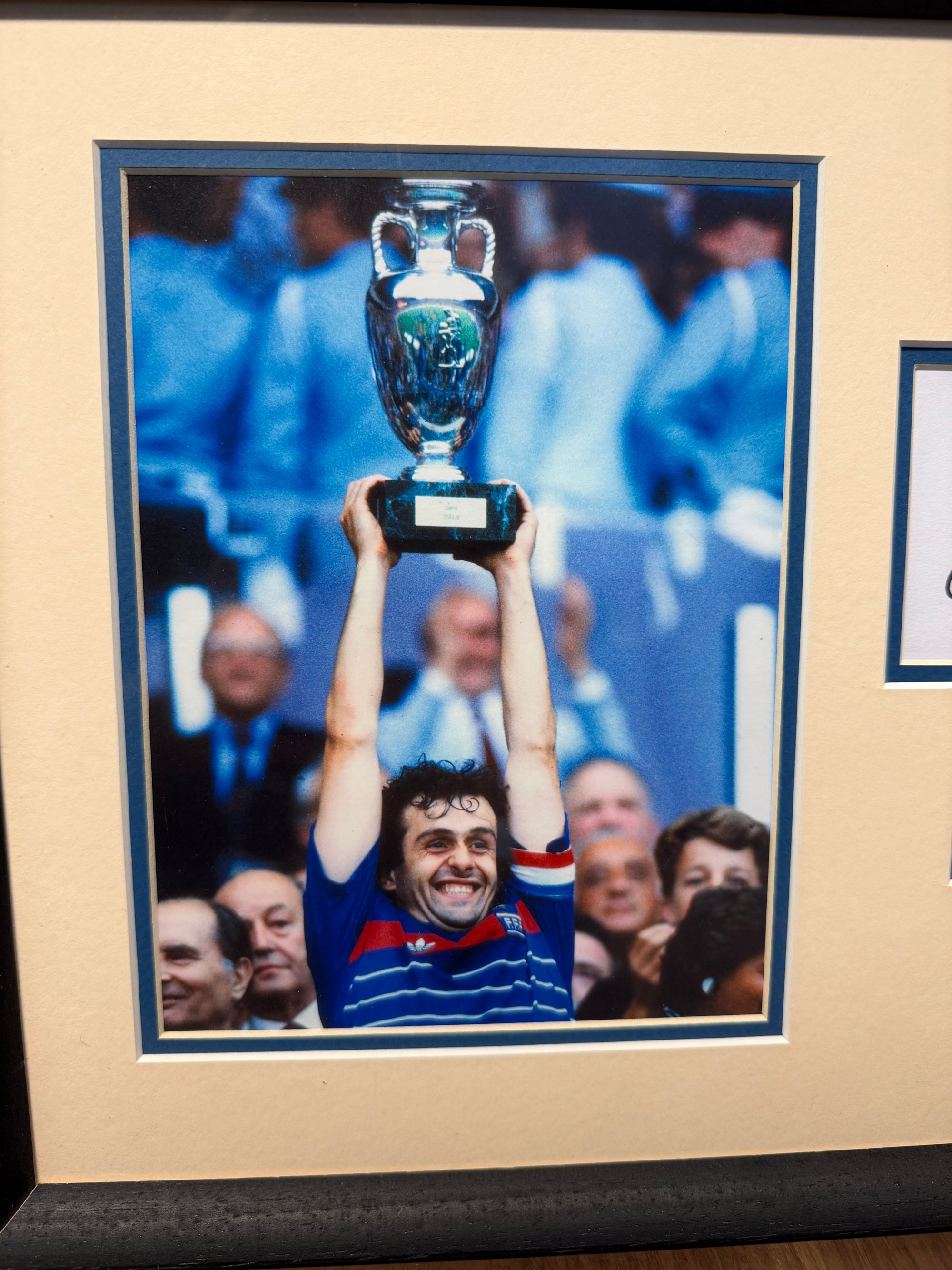 MICHEL PLATINI - SIGNERT BILDE MED EKTEHETSBEVIS/COA