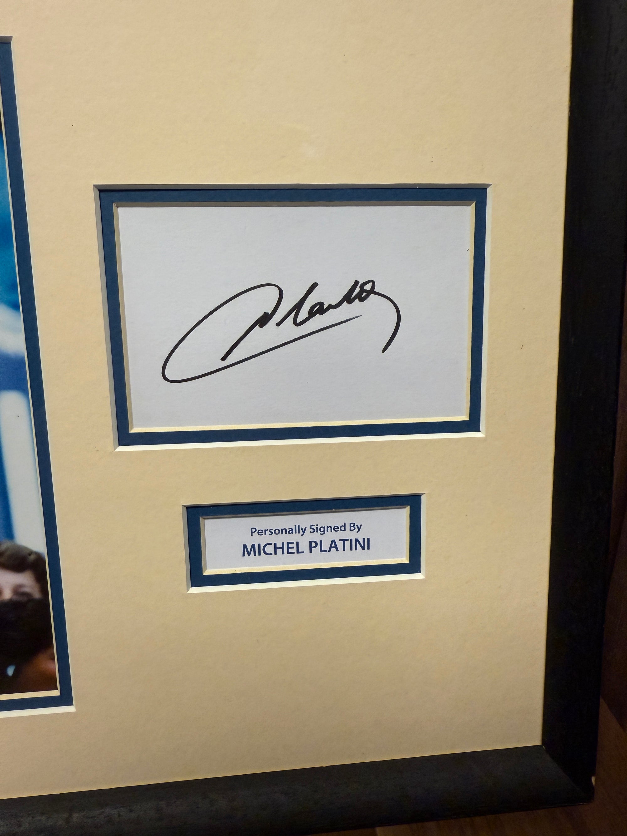 MICHEL PLATINI - SIGNERT BILDE MED EKTEHETSBEVIS/COA