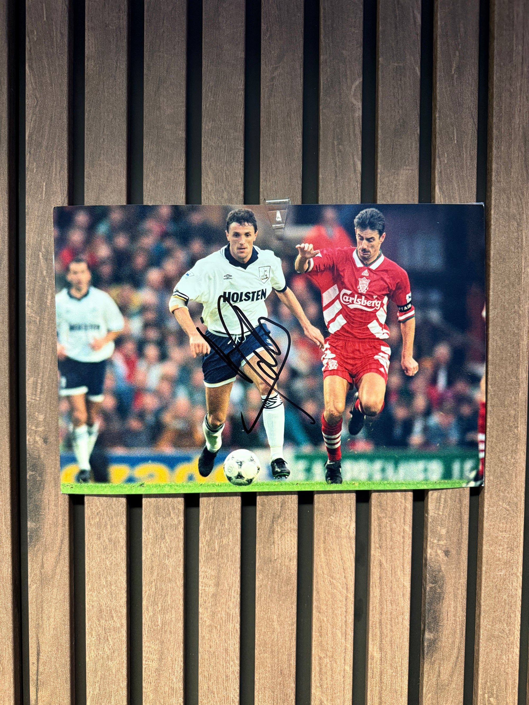 TOTTENHAM HOTSPUR - GHEORGHE POPESCU - SIGNERT BILDE MED EKTEHETSBEVIS/COA