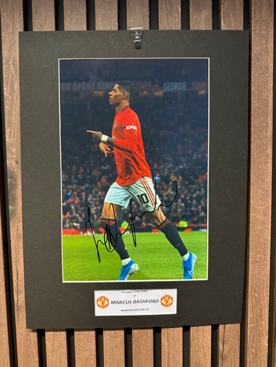 MARCUS RASHFORD - SIGNERT BILDE MED EKTEHETSBEVIS/COA