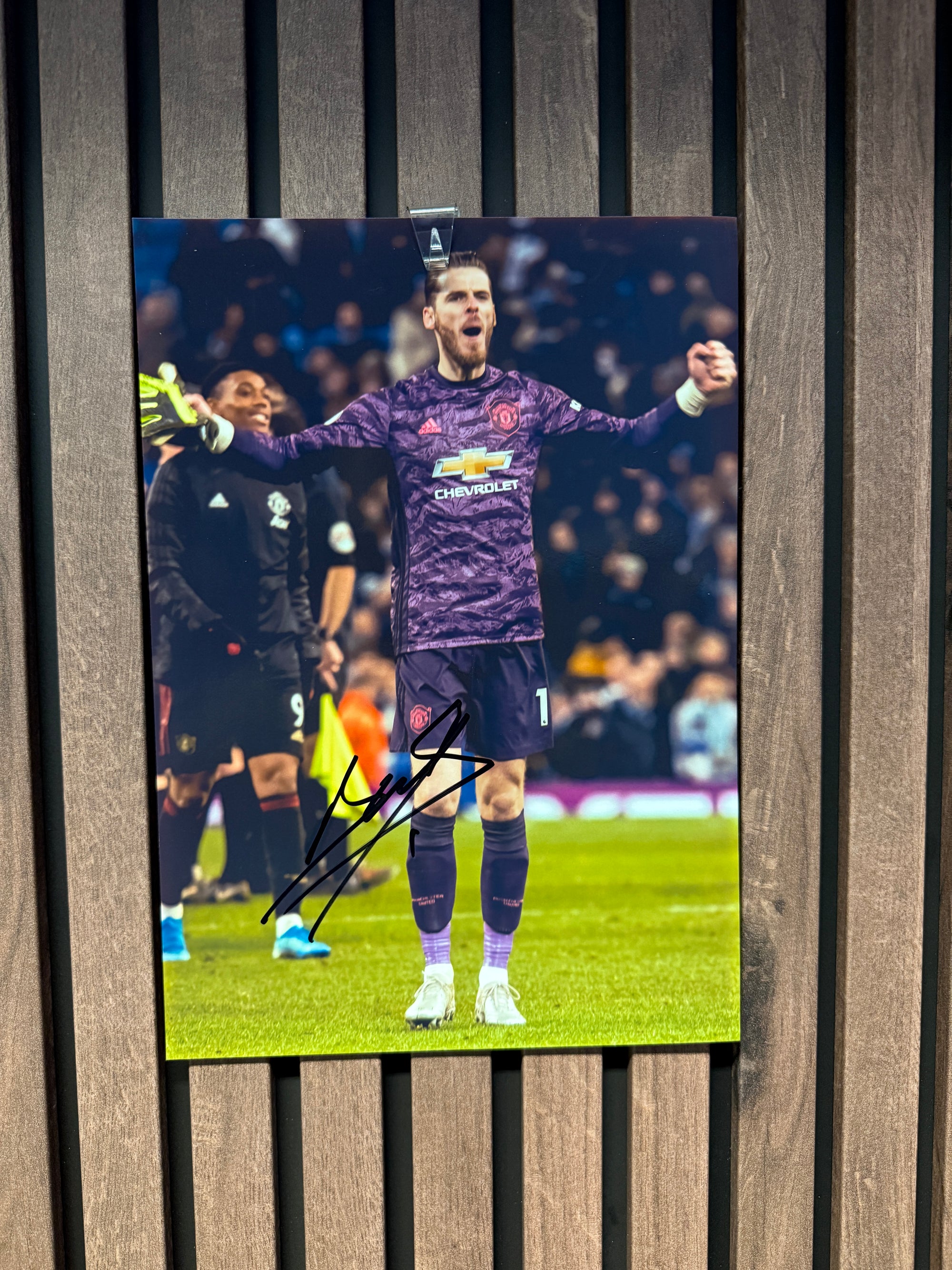 DAVID DE GEA - SIGNERT BILDE UTEN EKTEHETSBEVIS/COA