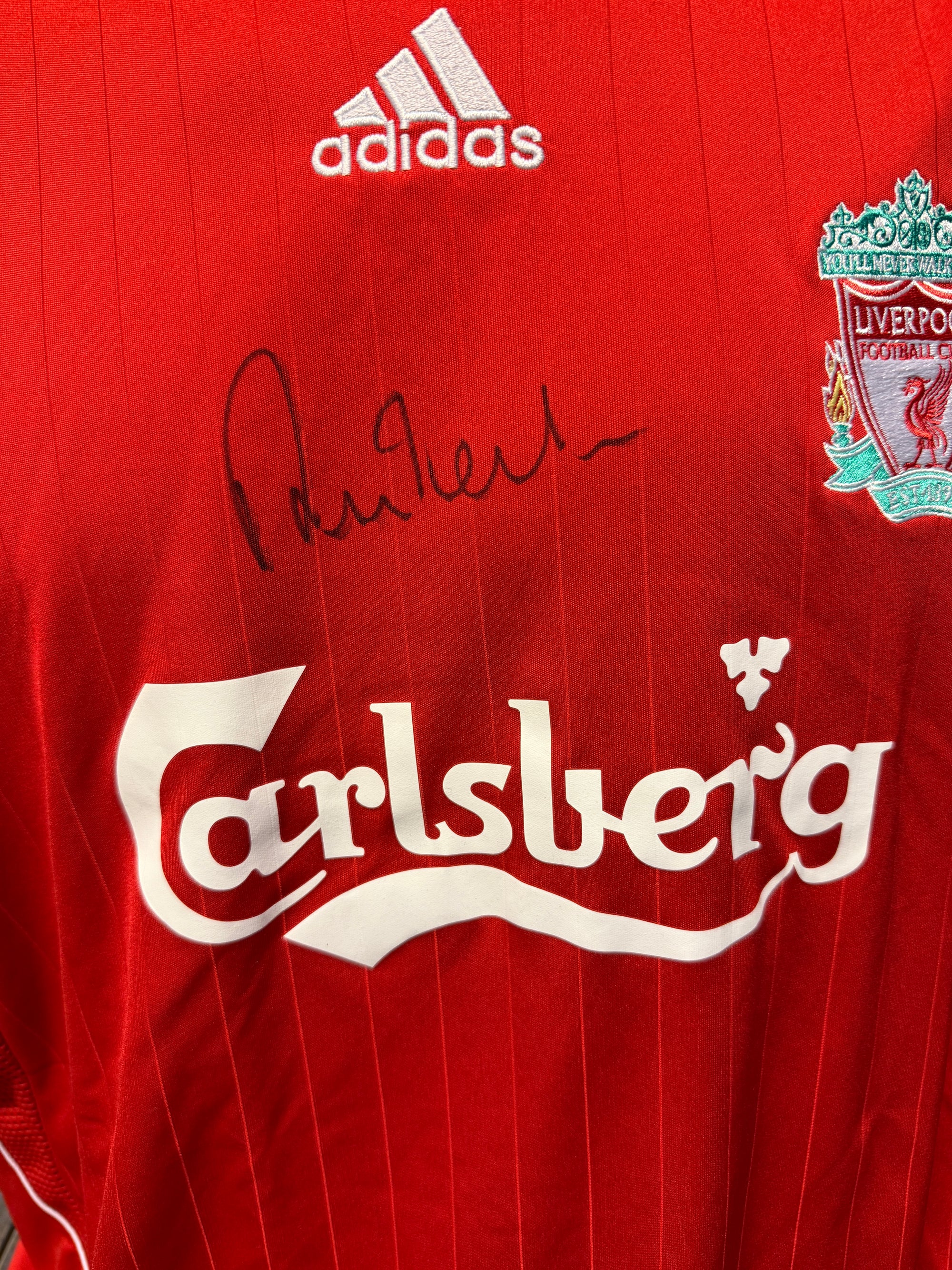 ROBBIE FOWLER - SIGNERT DRAKT MED EKTEHETSBEVIS/COA