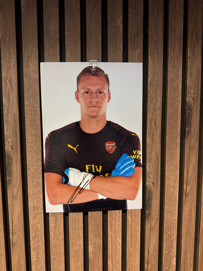 ARSENAL - BERND LENO - SIGNERT BILDE MED EKTEHETSBEVIS/COA