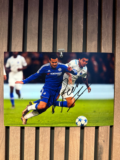 CHELSEA - PEDRO - SIGNERT BILDE MED EKTEHETSBEVIS/COA