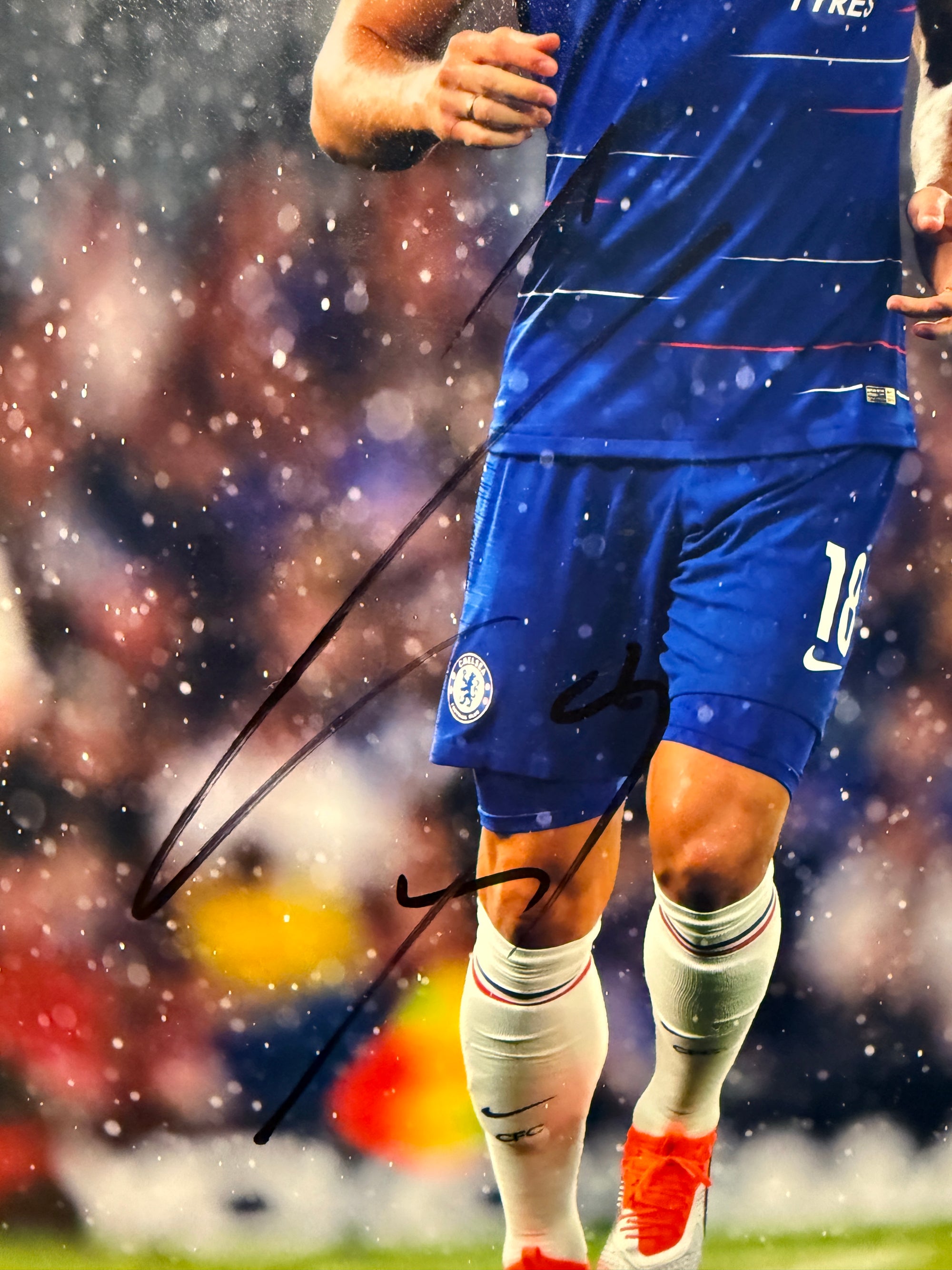 CHELSEA - OLIVIER GIROUD - SIGNERT BILDE MED EKTEHETSBEVIS/COA