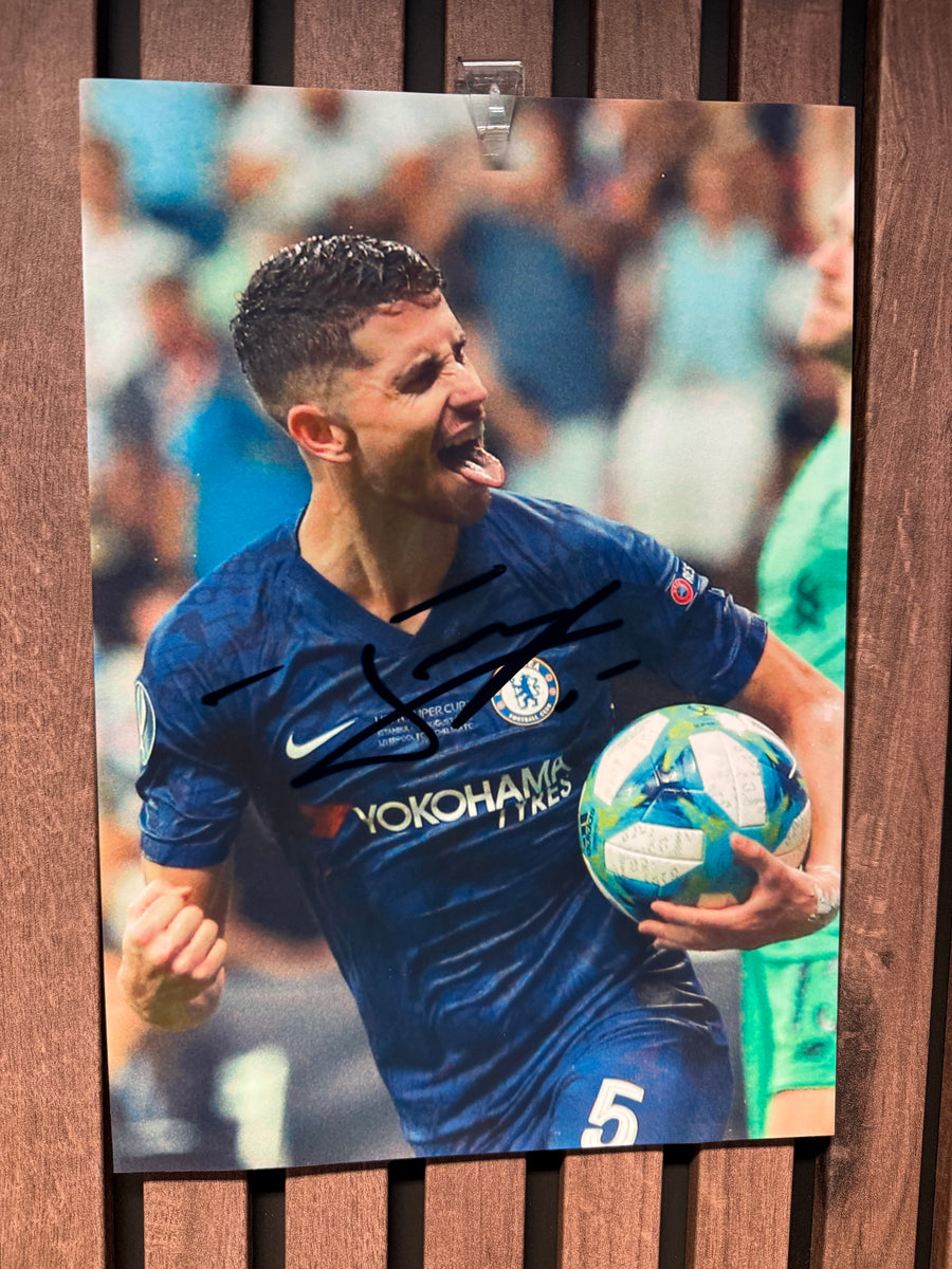 CHELSEA - JORGINHO - SIGNERT BILDE MED EKTEHETSBEVIS/COA