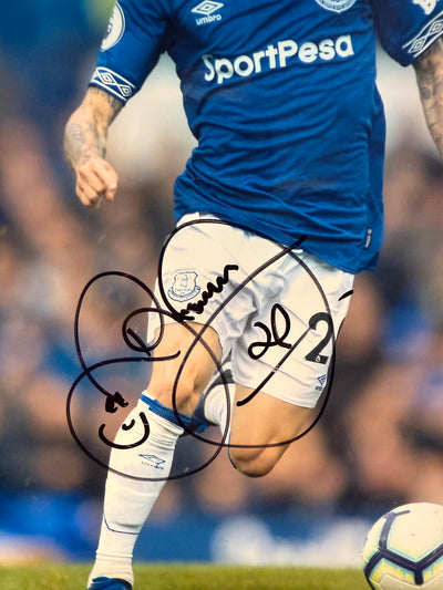 EVERTON - BERNARD DUARTE - SIGNERT BILDE MED EKTEHETSBEVIS/COA