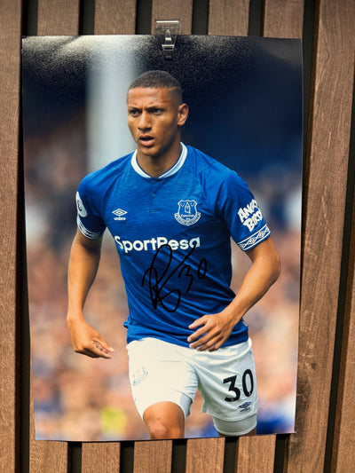 EVERTON - RICHARLISON - SIGNERT BILDE MED EKTEHETSBEVIS/COA