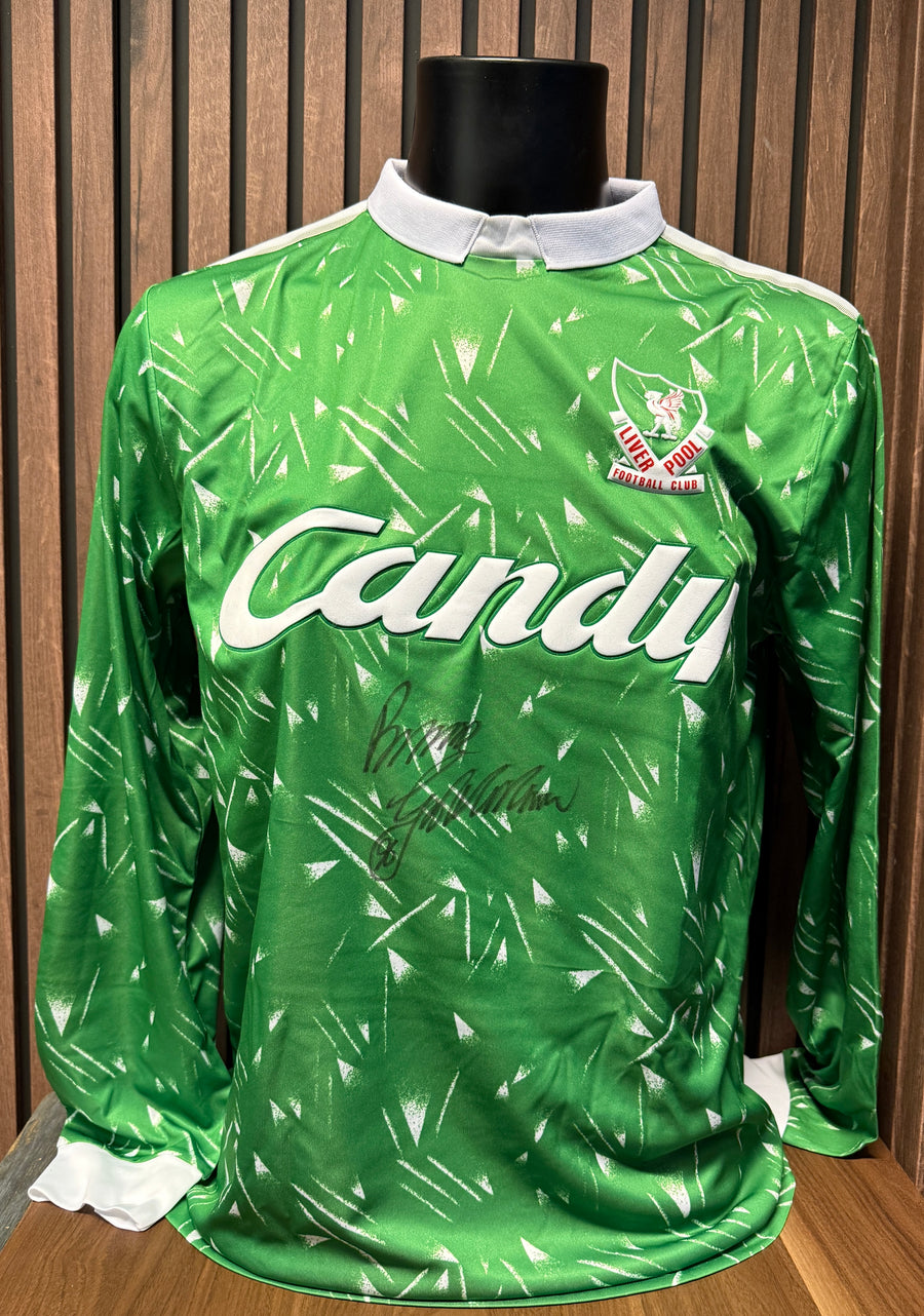LIVERPOOL - BRUCE GROBBELAR - SIGNERT DRAKT MED EKTEHETSBEVIS/COA