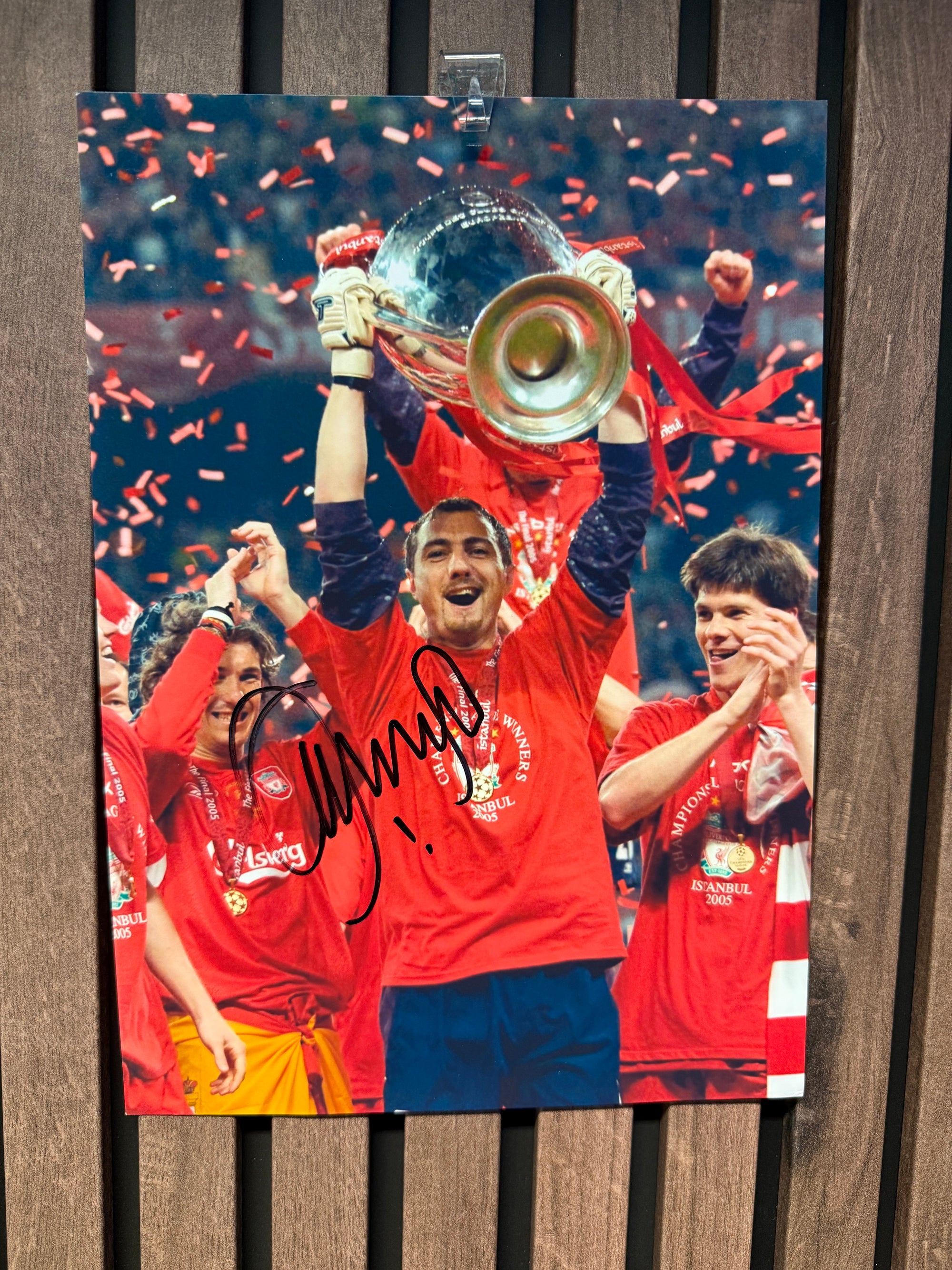 LIVERPOOL - JERZY DUDEK - SIGNERT BILDE MED EKTEHETSBEVIS/COA