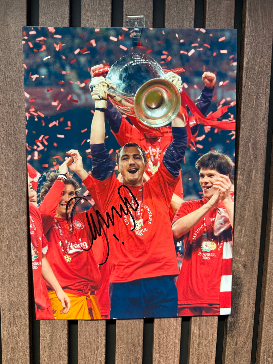 LIVERPOOL - JERZY DUDEK - SIGNERT BILDE MED EKTEHETSBEVIS/COA