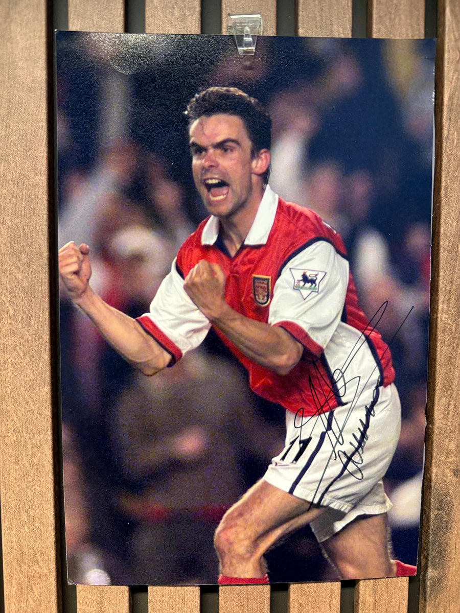 ARSENAL - MARC OVERMARS - SIGNERT BILDE MED EKTEHETSBEVIS/COA