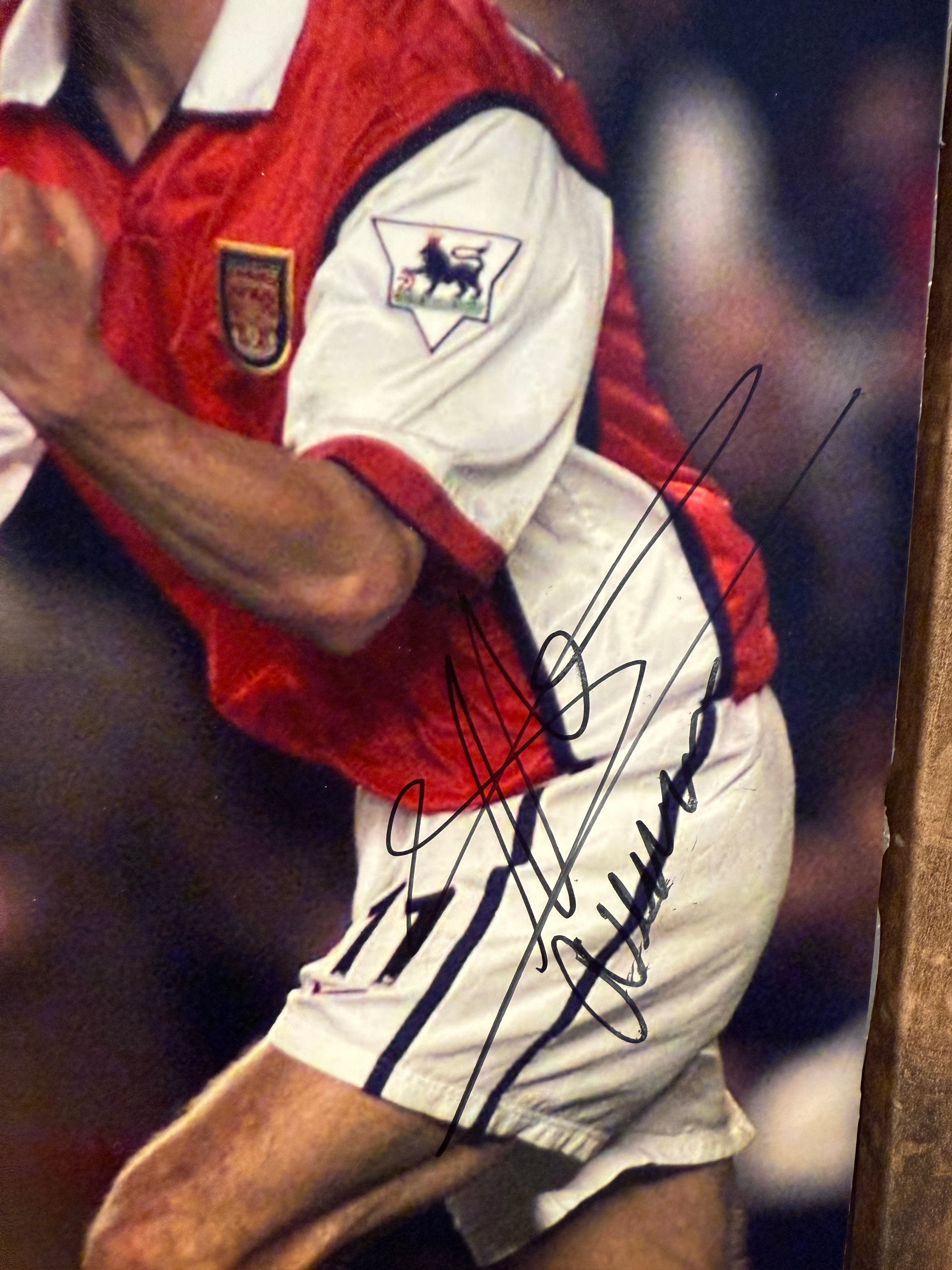 ARSENAL - MARC OVERMARS - SIGNERT BILDE MED EKTEHETSBEVIS/COA