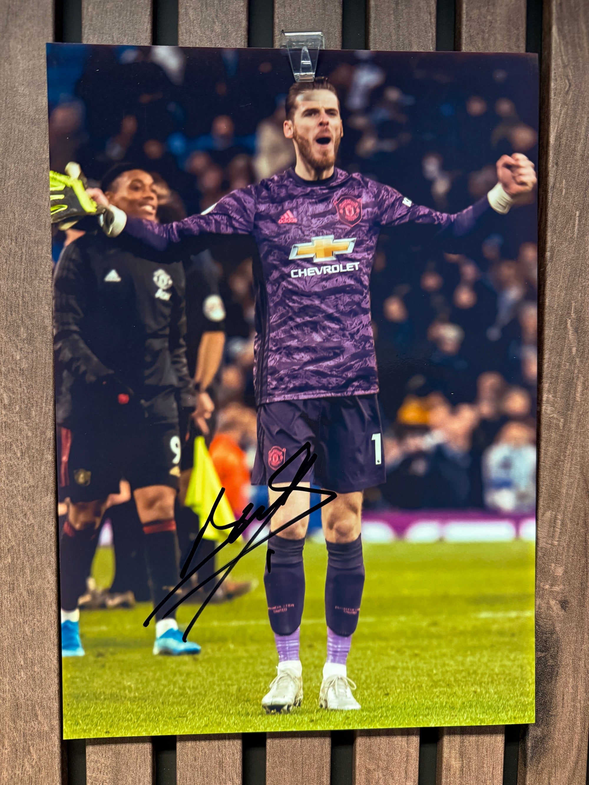MANCHESTER UNITED - SIGNERTE BILDER UTEN COA LOT - 6 BILDER